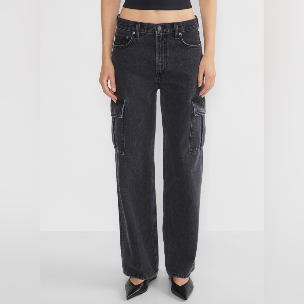 Aritzia Denim Forum The Farrah Hi-Rise Cargo Jean